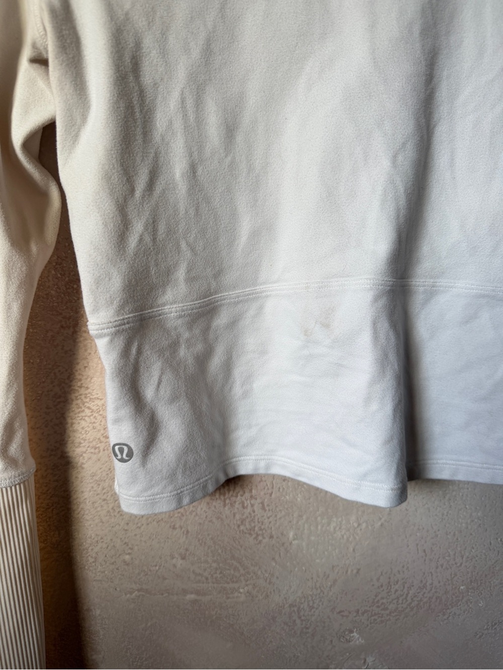 lululemon athletica White Long-Sleeve Quarter Zip Pullover - Picture 6 of 6